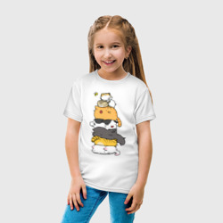 Детская футболка хлопок Пирамидка из котиков - фото 2