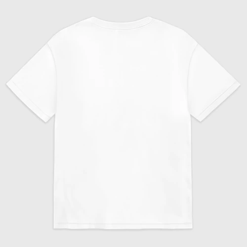 Женская футболка хлопок Oversize Пирамидка из  милых аниме котиков, цвет белый - фото 2