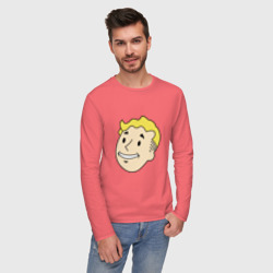 Мужской лонгслив хлопок Vault boy head - фото 2