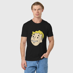 Мужская футболка хлопок Vault boy head - фото 2