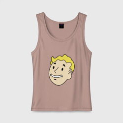 Женская майка хлопок Vault boy head