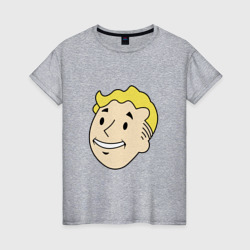 Женская футболка хлопок Vault boy head