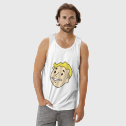 Мужская майка хлопок Vault boy head - фото 2