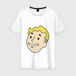 Мужская футболка хлопок Vault boy head