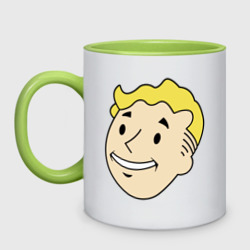 Кружка двухцветная Vault boy head