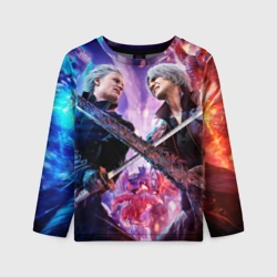 Детский лонгслив 3D Vergil vs Dante - Devil May Cry