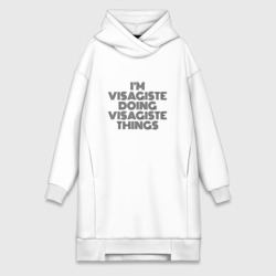 Платье-худи хлопок I'm visagiste doing visagiste things vintage