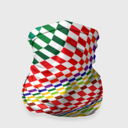 Бандана-труба 3D Разноцветная оптическая иллюзия