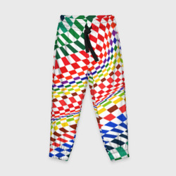 Детские брюки 3D Разноцветная оптическая иллюзия