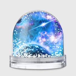 Игрушка Снежный шар Космос - планета и яркая звезда