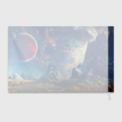 Флаг 3D Горы и бескрайний космос - фото 2