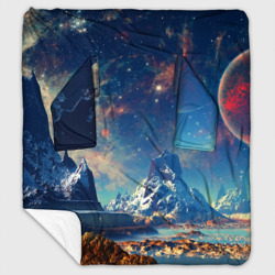 Плед с рукавами Горы и бескрайний космос