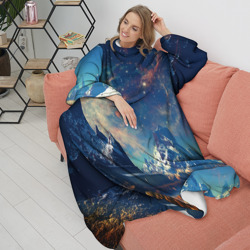 Плед с рукавами Горы и бескрайний космос - фото 2