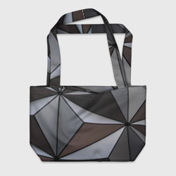 Пляжная сумка 3D Металлическая геометрическая броня