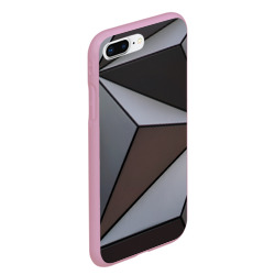 Чехол для iPhone 7Plus/8 Plus матовый Металлическая геометрическая броня - фото 2