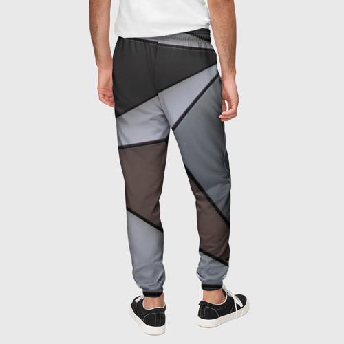 Мужские брюки 3D Металлическая геометрическая броня, цвет 3D печать - фото 5