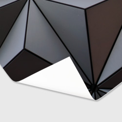 Бумага для упаковки 3D Металлическая геометрическая броня - фото 2