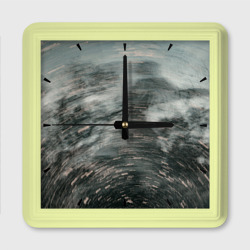 Абстрактная закрученная тьма и туман – Настенные часы квадратные с принтом купить