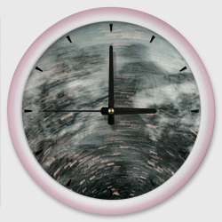 Абстрактная закрученная тьма и туман – Настенные часы круглые с принтом купить