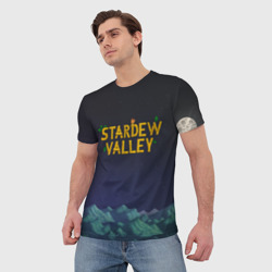 Мужская футболка 3D Ночь в Stardew Valley - фото 2