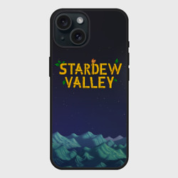 Чехол силиконовый для Apple iPhone 15 матовый Ночь в Stardew Valley