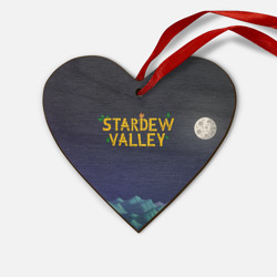Деревянная игрушка Сердце Ночь в Stardew Valley