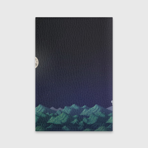 Обложка для паспорта матовая кожа Ночь в Stardew Valley, цвет черный - фото 2