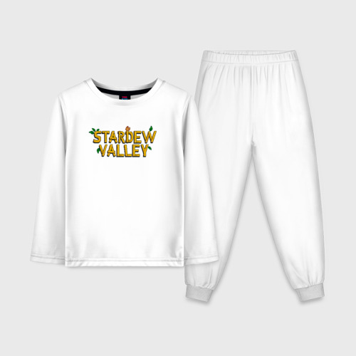 Детская пижама с лонгсливом хлопок Stardew Valley logo