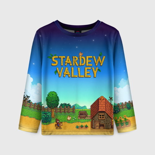 Детский лонгслив 3D Мой дом в Stardew Valley, цвет 3D печать