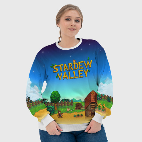 Женский свитшот 3D Мой дом в Stardew Valley, цвет 3D печать - фото 6