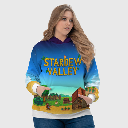 Женская толстовка 3D Мой дом в Stardew Valley, цвет 3D печать - фото 6