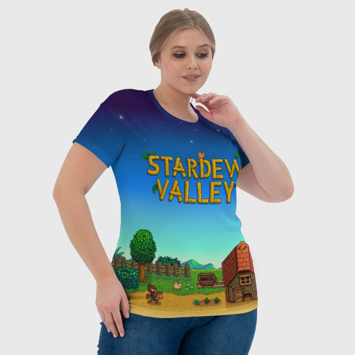 Женская футболка 3D Мой дом в Stardew Valley, цвет 3D печать - фото 6