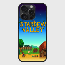 Чехол силиконовый для Apple iPhone 15 Pro матовый Мой дом в Stardew Valley