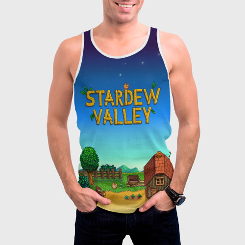 Мужская майка 3D Мой дом в Stardew Valley, цвет 3D печать - фото 3