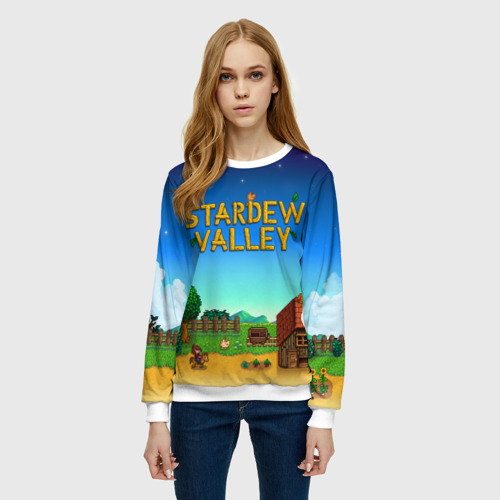 Женский свитшот 3D Мой дом в Stardew Valley, цвет 3D печать - фото 3