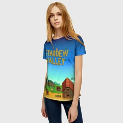 Женская футболка 3D Мой дом в Stardew Valley - фото 2