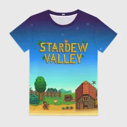 Женская футболка 3D Мой дом в Stardew Valley