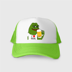 Кепка тракер с сеткой Drink Pepe
