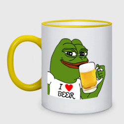 Кружка двухцветная Drink Pepe