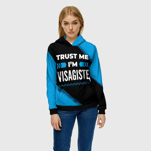 Женская толстовка 3D Trust me I'm visagiste Dark - фото 3