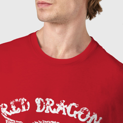 Мужская футболка хлопок с принтом Red Dragon как у Доктора Хауса, фото #4