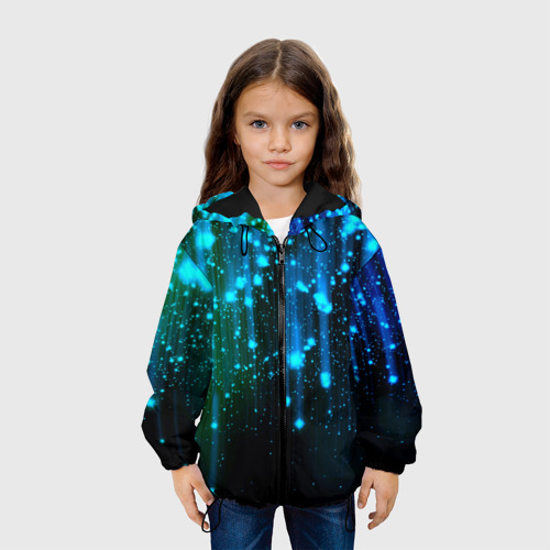 Детская куртка 3D Space - starfall, цвет черный - фото 4