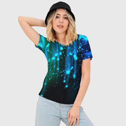 Женская футболка 3D Slim Space - starfall - фото 2