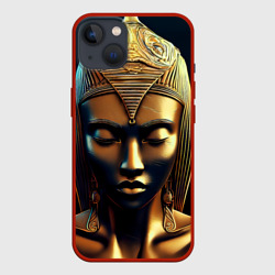 Нейросеть - золотая статуя египетской царицы – Чехол для iPhone 13 с принтом купить