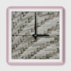 Множество геометрических блоков – Настенные часы квадратные с принтом купить