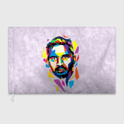 Флаг 3D Портрет Тома Харди в геометрическом стиле