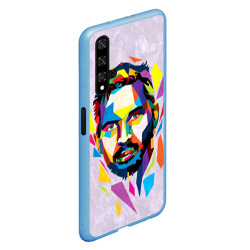 Чехол для Honor 20 Портрет Тома Харди в геометрическом полигональном стиле -  polygonal art - фото 2