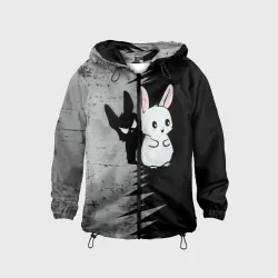 Детская ветровка 3D Теневой зайка