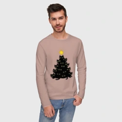 Мужской лонгслив хлопок Котоёлка - фото 2