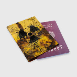 Обложка для паспорта матовая кожа Rusty radiation - фото 2